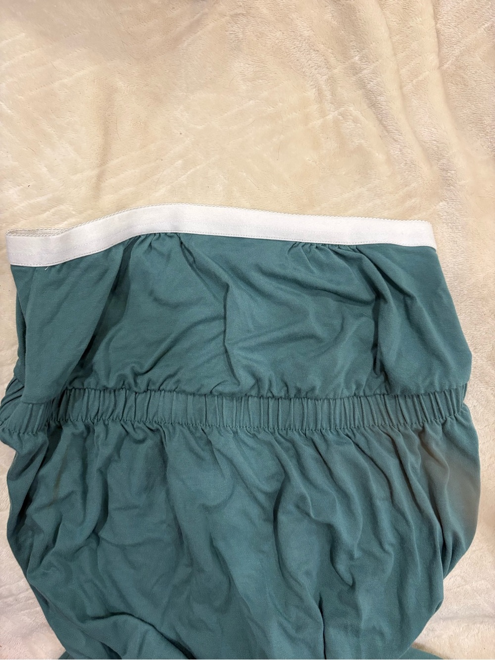 J. Crew Teal Strapless Tie-Waist Midi Dress - Picture 2 of 4